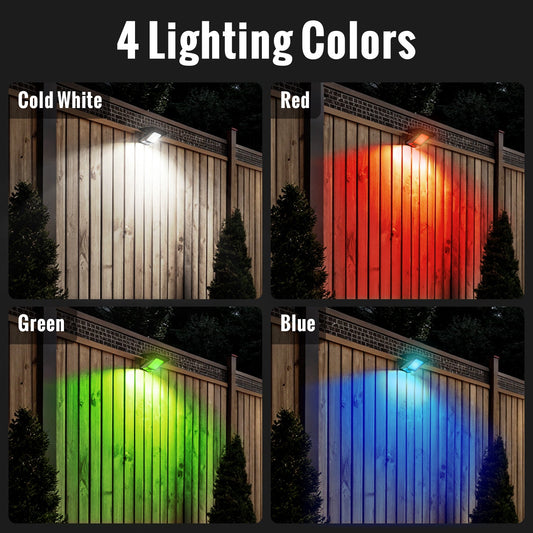 Solar & USB Charging Clip Light With 4 Light Colors - FabStyl