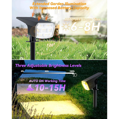 Solar 6 - Pack Spot Light With 7 Light Colors - FabStyl