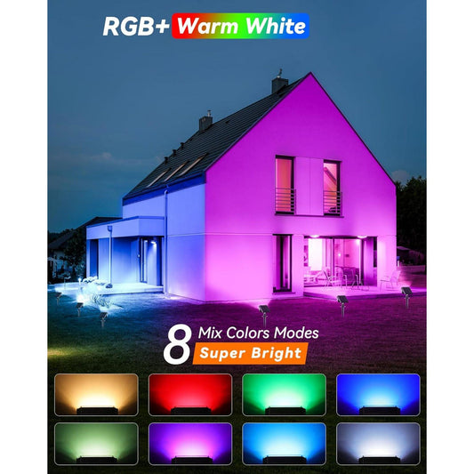 Solar 6 - Pack Spot Light With 7 Light Colors - FabStyl
