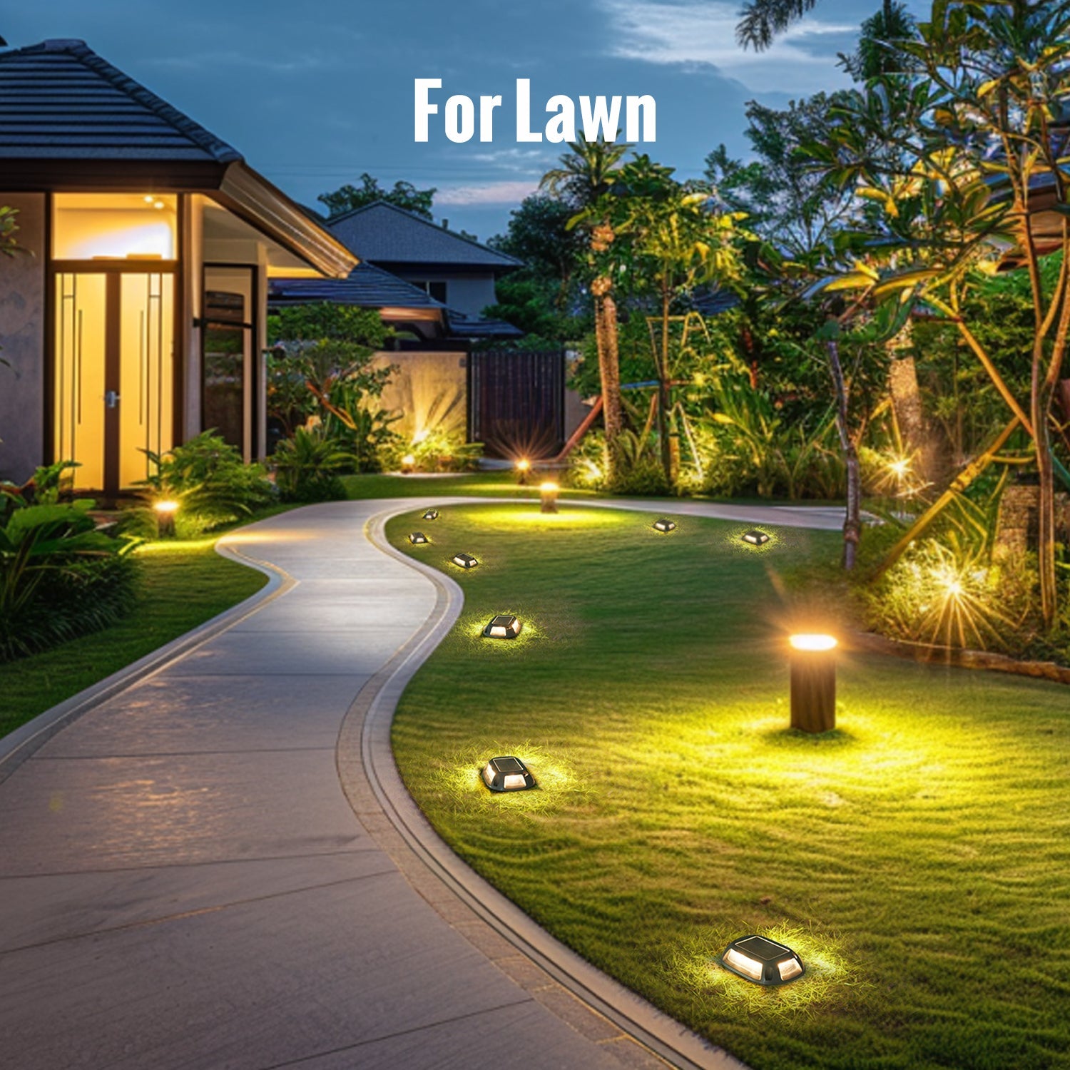 Solar Driveway Light With 10 Light Colors - FabStyl
