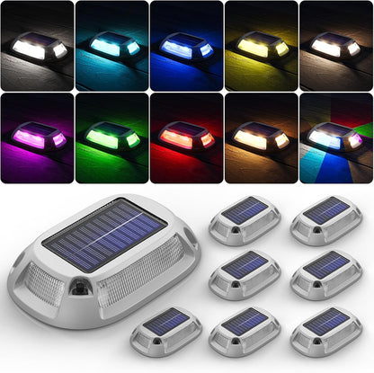 Solar Driveway Light With 10 Light Colors - FabStyl