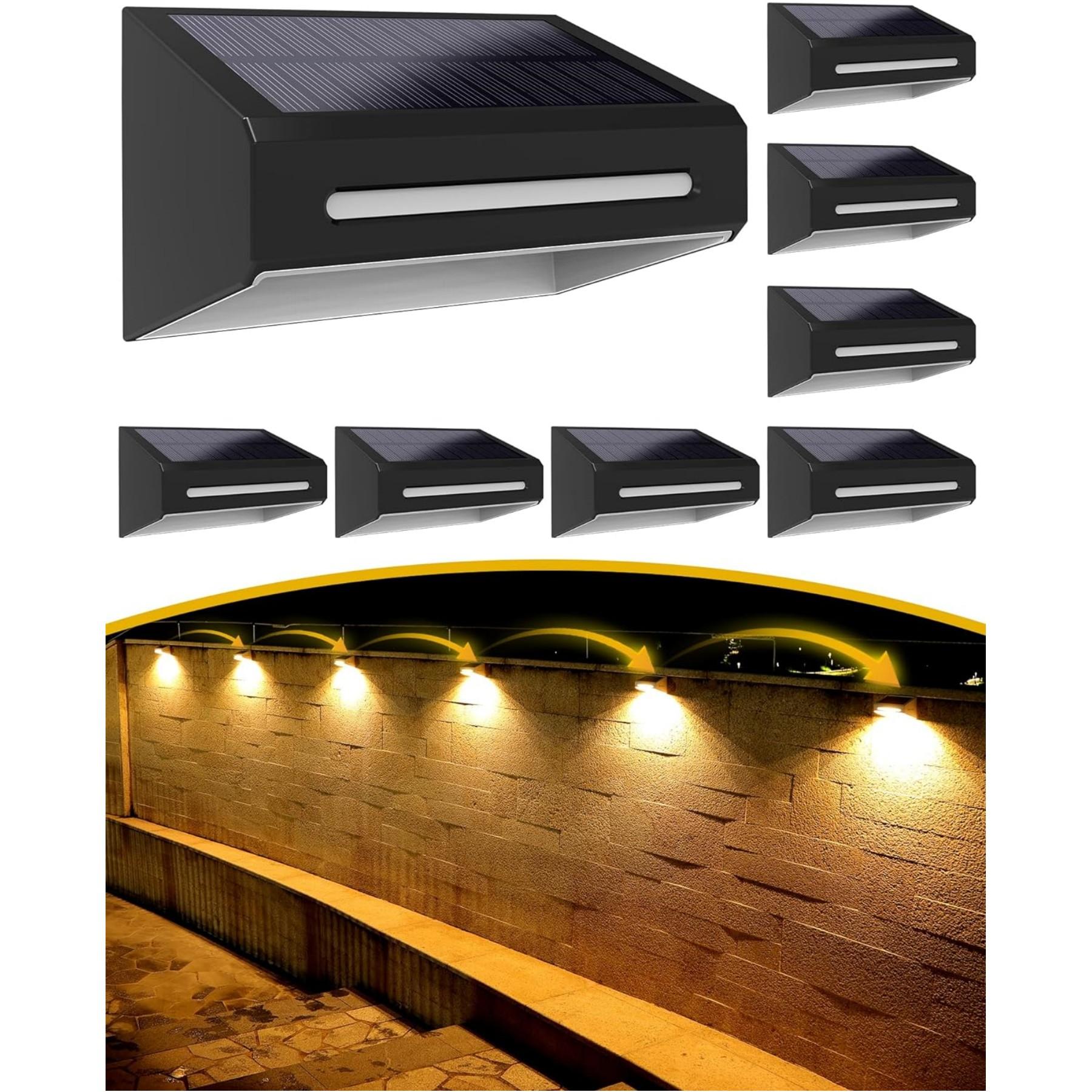 Solar Fence RGB Lights With 9 Light Colors - FabStyl