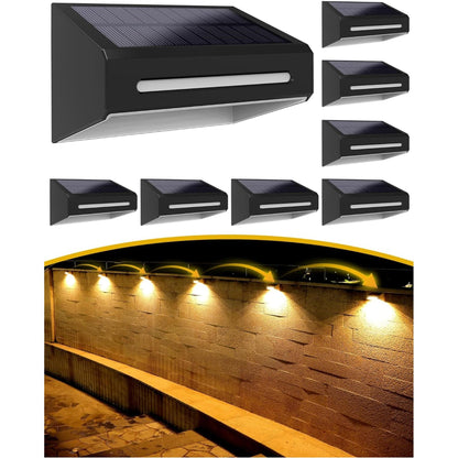 Solar Fence RGB Lights With 9 Light Colors - FabStyl