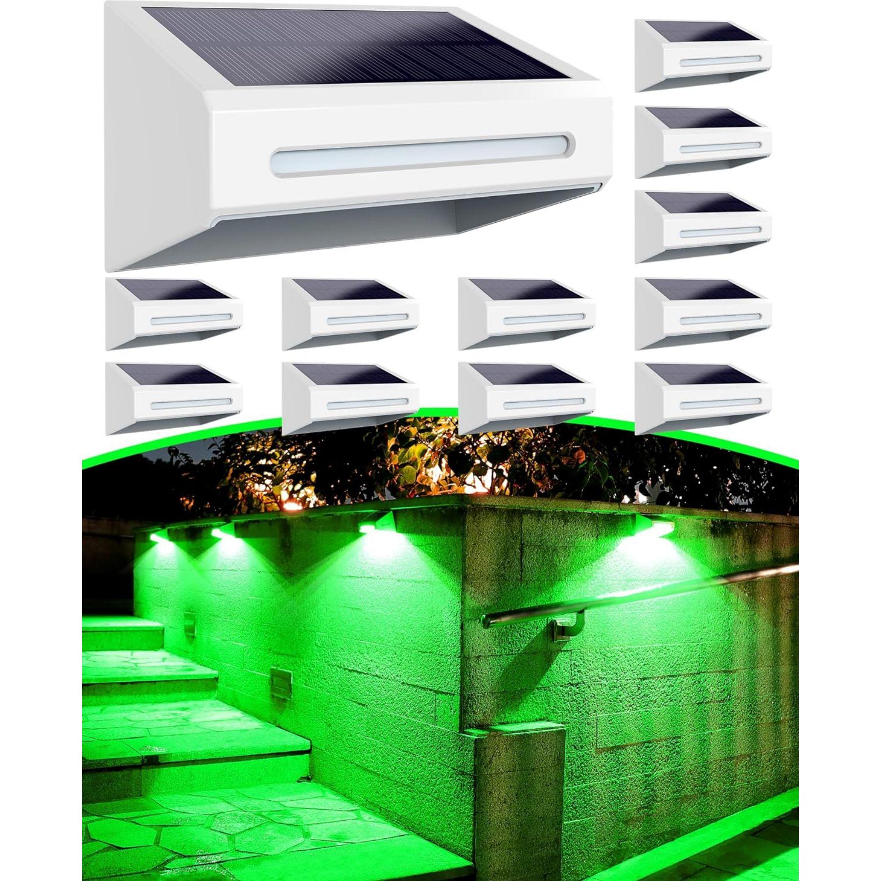 Solar Fence RGB Lights With 9 Light Colors - FabStyl