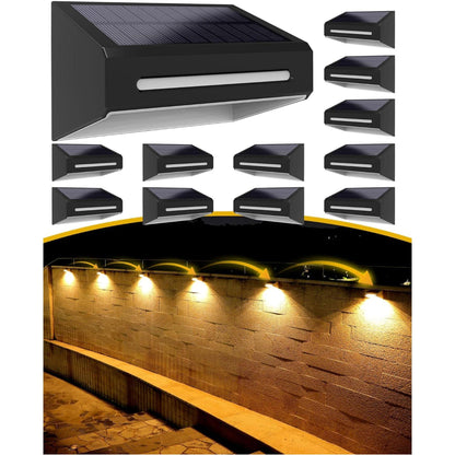 Solar Fence RGB Lights With 9 Light Colors - FabStyl