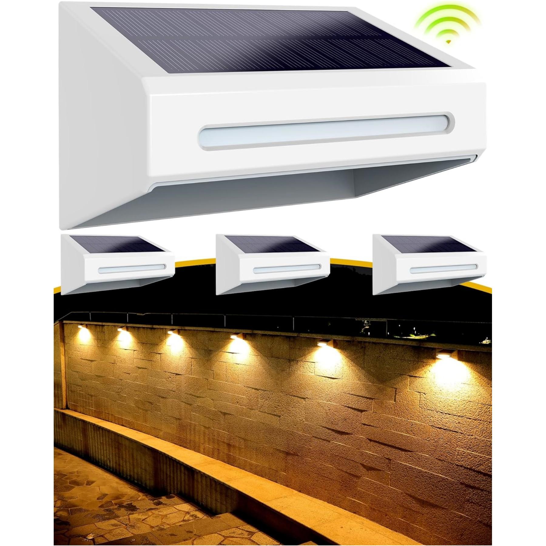 Solar Fence RGB Lights With 9 Light Colors - FabStyl