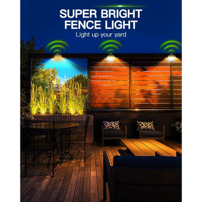Solar Fence RGB Lights With 9 Light Colors - FabStyl