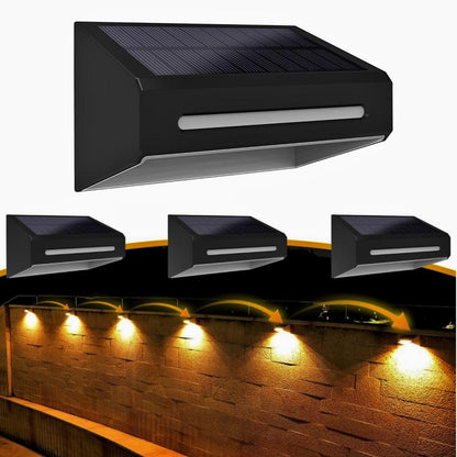 Solar Fence RGB Lights With 9 Light Colors - FabStyl