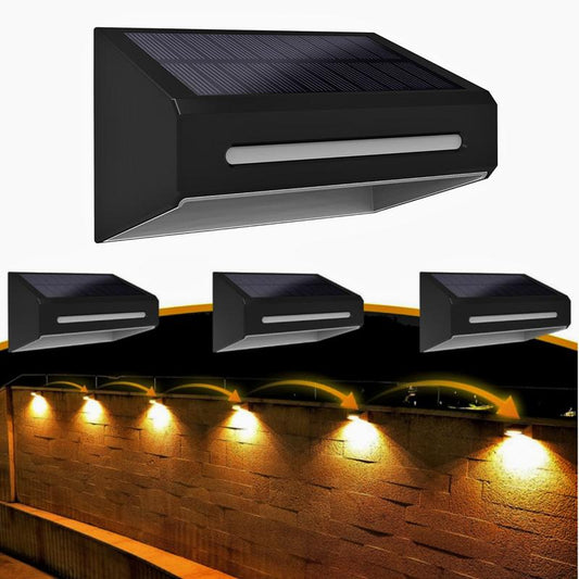 Solar Fence RGB Lights With 9 Light Colors - FabStyl