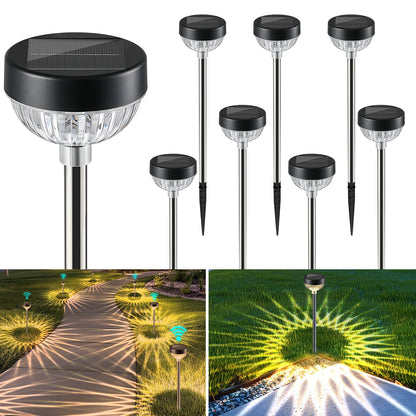 Solar Pathway Light With 8 Lighting Colors - FabStyl