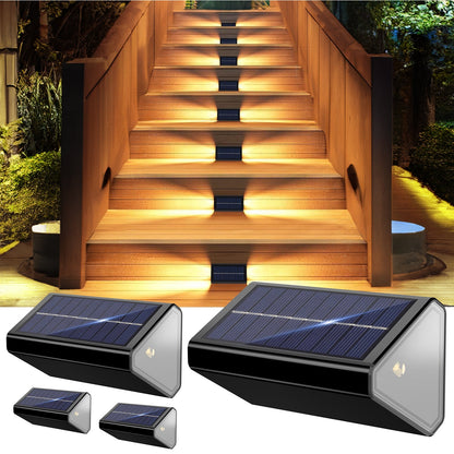 Solar Step Stair Lights With 2 Light Colors - FabStyl