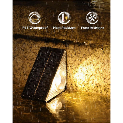 Solar Step Stair Lights With 8 Light Colors - FabStyl