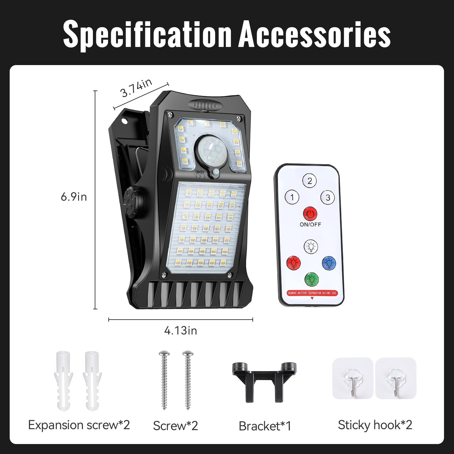 Solar & USB Charging Clip Light With 4 Light Colors - FabStyl