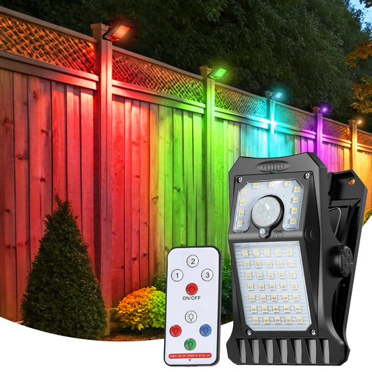 Solar & USB Charging Clip Light With 4 Light Colors - FabStyl